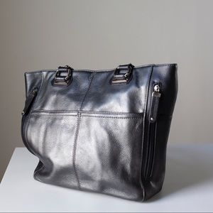 Tignanello Black Leather Bag